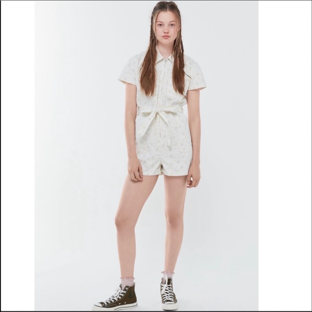 Rosetta Floral Coverall Romper